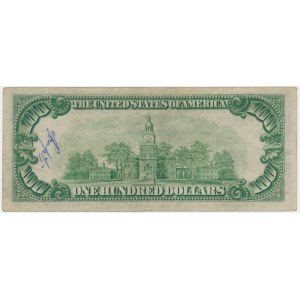 USA, Green Seal, 100 Dollars 1934 - B - Julian & Morgenthau -