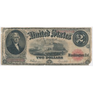 USA, Red Seal, 2 Dollars 1917 - Speelman & White