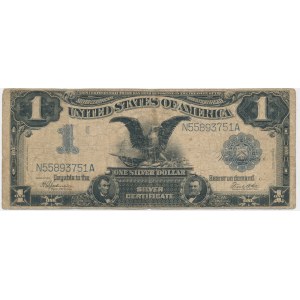 USA, Stříbrný certifikát, $1 1899 - Speelman &amp; White -.