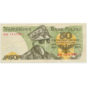 Solidarity, 50 penny brick 1982 - Jaruzelski - Jaruzelski.