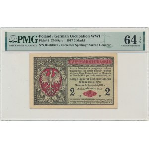 2 marki 1916 - Generał - B - PMG 64 EPQ