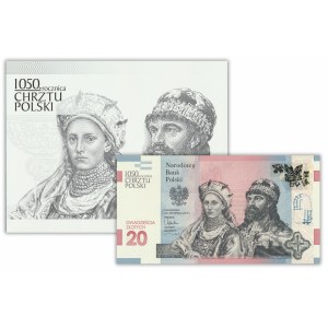 20 zloty 2015 - 1050th anniversary of the Baptism of Poland - with a unique VIP case