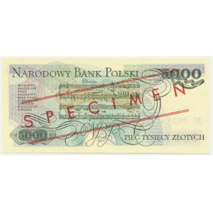 5.000 złotych 1986 - WZÓR - AY 0000000 - No.0038 -