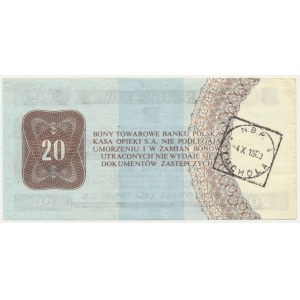 Pewex, 20 dolarów 1979 - HH -