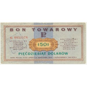 Pewex, 50 dolarów 1969 - Ei - RZADKI
