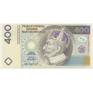 PWPW, 400 złotych 1996 - AB -