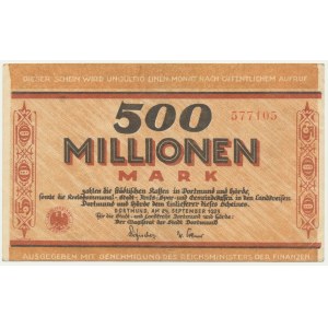 Germany, 500 Millionen Mark 1923