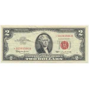 USA, Červená pečeť, $2 1963 ★ - Grahan &amp; Dillon -.