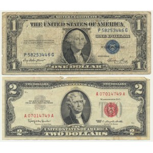 USA, lot 1-2 Dollars 1935-63 (2 pcs.)