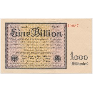 Německo, 1 bilion marek 1923