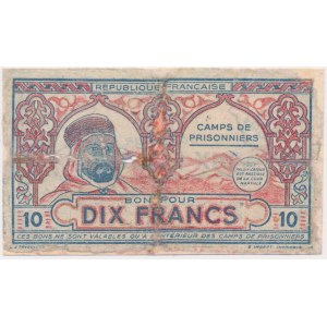 Algeria, captive camp, 10 Francs 1943