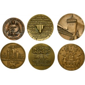 Sada medailí z 20. století (6 ks)