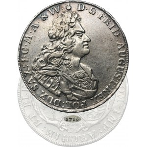 August II Silný, Drážďanský tolar 1719 IGS - RARE