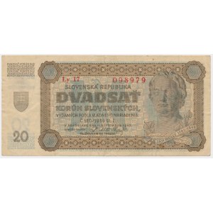 Slovensko, 20 korun 1942