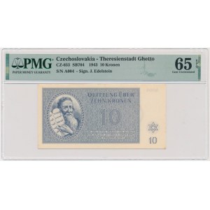 Československo (ghetto Terezín), 10 korun 1943 - PMG 65 EPQ