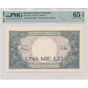 Romania, 1.000 Lei 1943 - PMG 65 EPQ