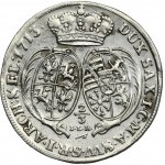 August II Silný, 2/3 tolaru (gulden) Drážďany 1713 ILH - RARE