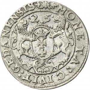 Sigismund III Vasa, 1/4 Thaler Danzig 1625 - PR•