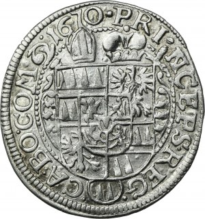 Austria, Biskupstwo Ołomuniec, Karol II von Liechtenstein, 3 Krajcary Kromieryż 1670