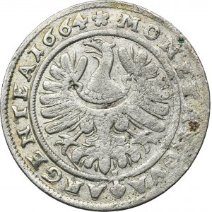 Silesia, Duchy of Liegnitz-Brieg-Wohlau, Christian, 15 Kreuzer Brieg 1664