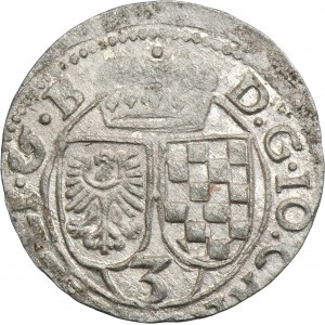Sliezsko, vojvodstvo Legnicko-Brzesko-Wołowskie, Jan Krystian Brzeski, 3 Krajcary kiper Oława 1622 - ROWSZE