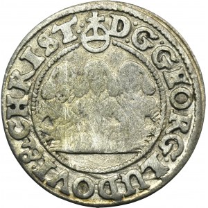 Silesia, Duchy of Liegnitz-Brieg-Wolau, Georg III, Ludwig IV, Christian, 1 Kreuzer Brieg 1654 - RARE