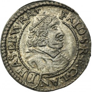 Sliezsko, vojvodstvo Nysa, Fridrich Hesenský, 1 Krajcar Nysa 1681 LPH