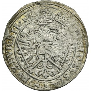 Slezsko, habsburská vláda, Leopold I., 3 Krajcary Wrocław 1695 MMW