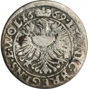Silesia, Duchy of Liegnitz-Brieg-Wohlau, Christian, 3 Kreuzer Brieg 1669 CB - UNLISTED