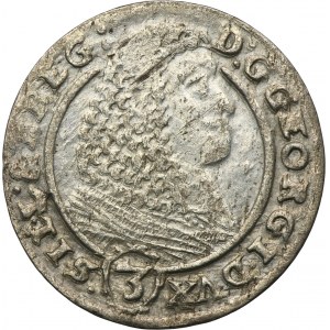 Silesia, Duchy of Liegnitz-Brieg-Wohlau, Georg III, 3 Kreuzer Brieg 1660 - UNLISTED