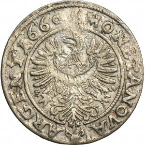 Silesia, Duchy of Liegnitz-Brieg-Wohlau, Georg III, 3 Kreuzer Brieg 1660 - UNLISTED