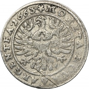 Sliezsko, vojvodstvo legnicko-brzesko-wołowskie, Jerzy III Brzeski, 15 Krajcarów Brzeg 1663