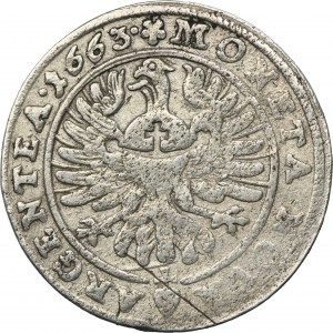 Silesia, Duchy of Liegnitz-Brieg-Wohlau, Georg III, 15 Kreuzer Brieg 1663