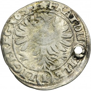 Silesia, Duchy of Liegnitz-Brieg-Wolau, Georg III, Ludwig IV, Christian, 1 Kreuzer Brieg 1653 - RARE