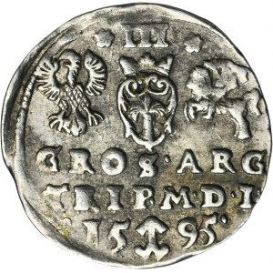 Sigismund III Vasa, 3 Groschen Vilinius 1595