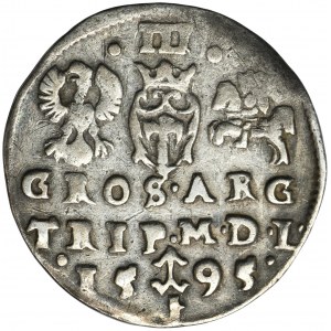 Sigismund III Vasa, 3 Groschen Vilinius 1595