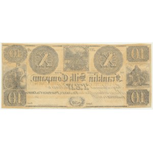 USA, Ohio, Franklin Silk Company, 10 Dollars 18..