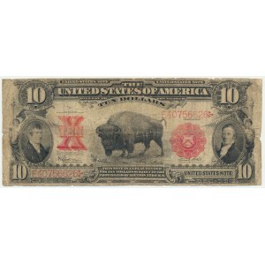USA, Red Seal, 10 Dollars 1901 - Speelman & White - RARE