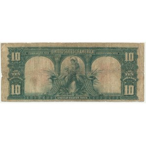 USA, Červená pečeť, 10 dolarů 1901 - Speelman &amp; White