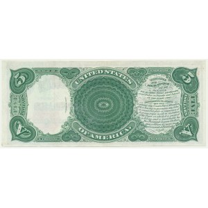 USA, Červená pečať, 5 USD 1907 - Speelman &amp; White -.