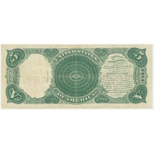 USA, Red Seal, $5 1907 - Speelman &amp; White -.