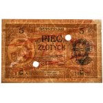 5 złotych 1924 - WZÓR - II EM.A - PMG 63 NET