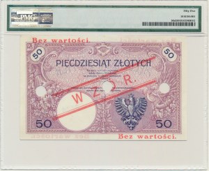 50 złotych 1919 - WZÓR - A.42 - PMG 55 - RZADKI