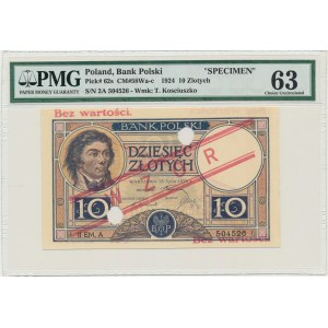 10 gold 1924 - MODEL - II EM.A - PMG 63