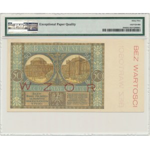 50 złotych 1925 - WZÓR - Ser. A - PMG 65 EPQ