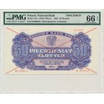 50 złotych 1944 ...owe - WZÓR - EE 069... - PMG 66 EPQ