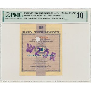 Pewex, $10 1960 - MODEL - Af - PMG 40