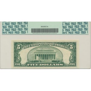 USA, Silver Certificate, 5 Dollars 1953 - Priest & Anderson - PCGS 63PPQ
