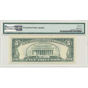 USA, New York, 5 USD 1974 - B - Neff &amp; Simmon - PMG 65 EPQ