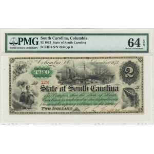 USA, Južná Karolína, 2 USD 1873 - PMG 64 EPQ